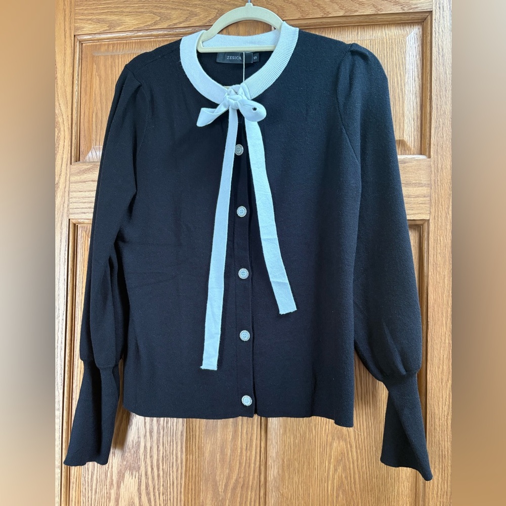 Amazon Black and White Women's Cardigan Sweater